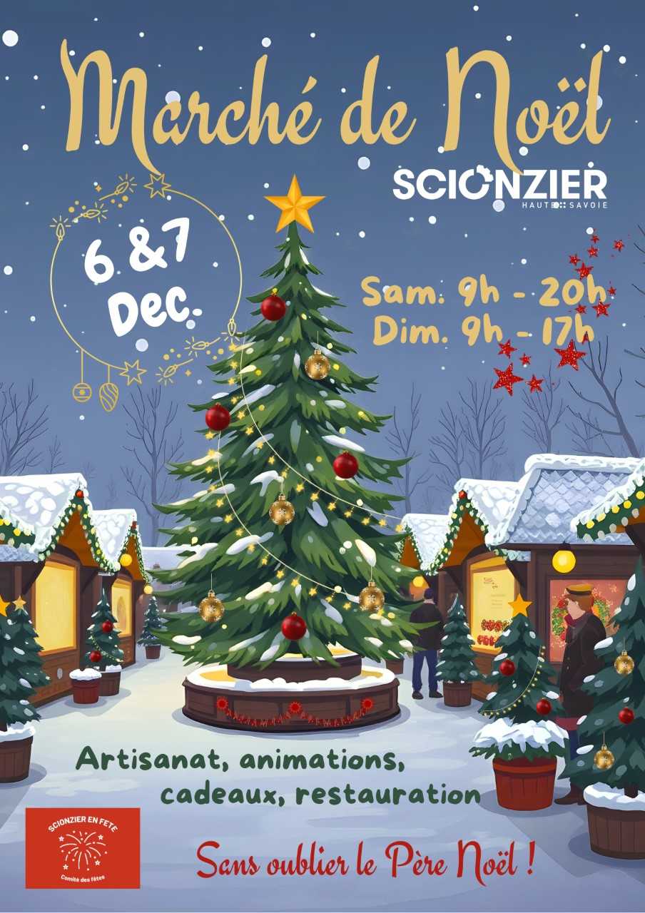 affiche Marché de Noël à  Scionzier