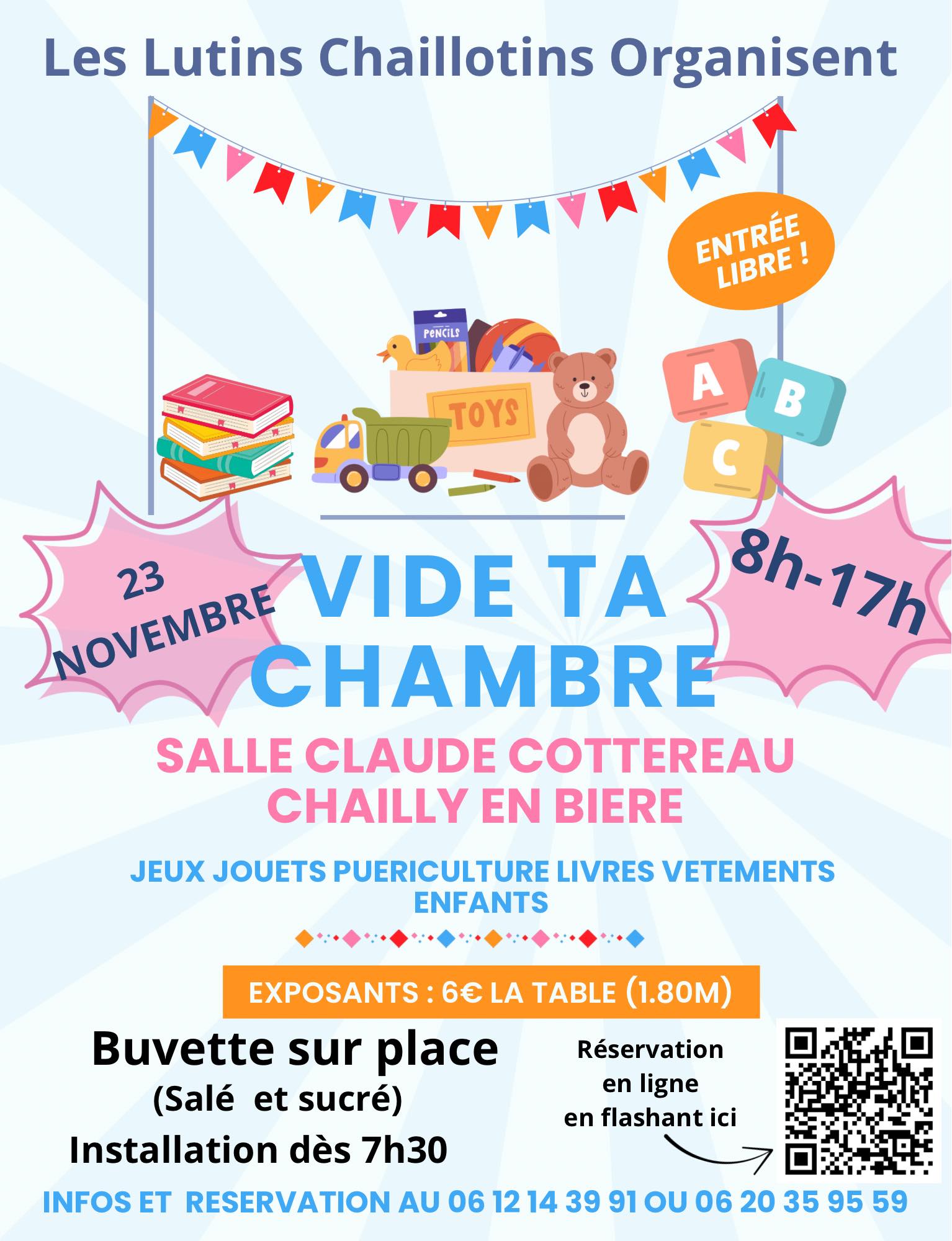 affiche VIDE TA CHAMBRE à  Chailly-en-Bière