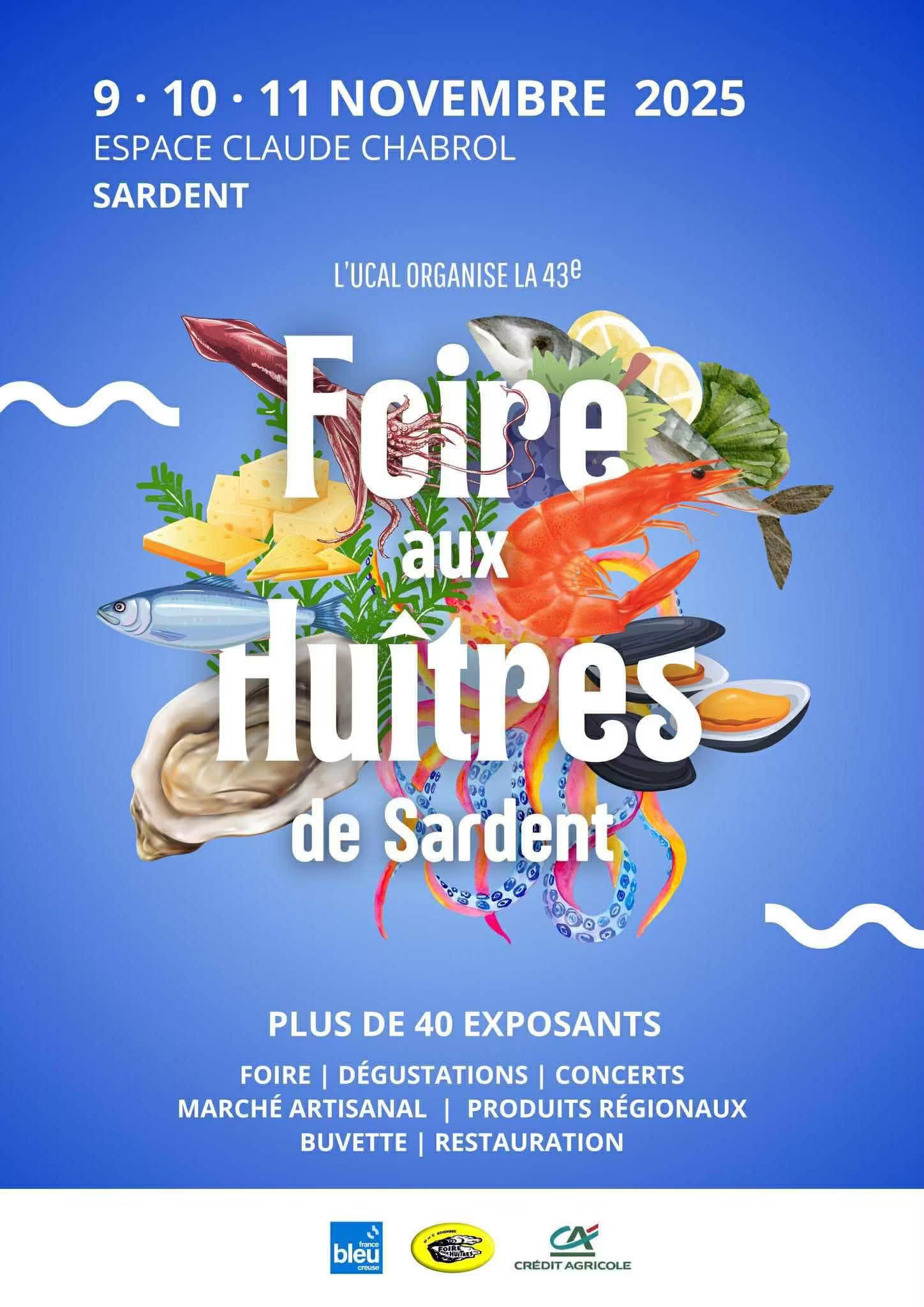 affiche Foire aux Huitres à  Sardent