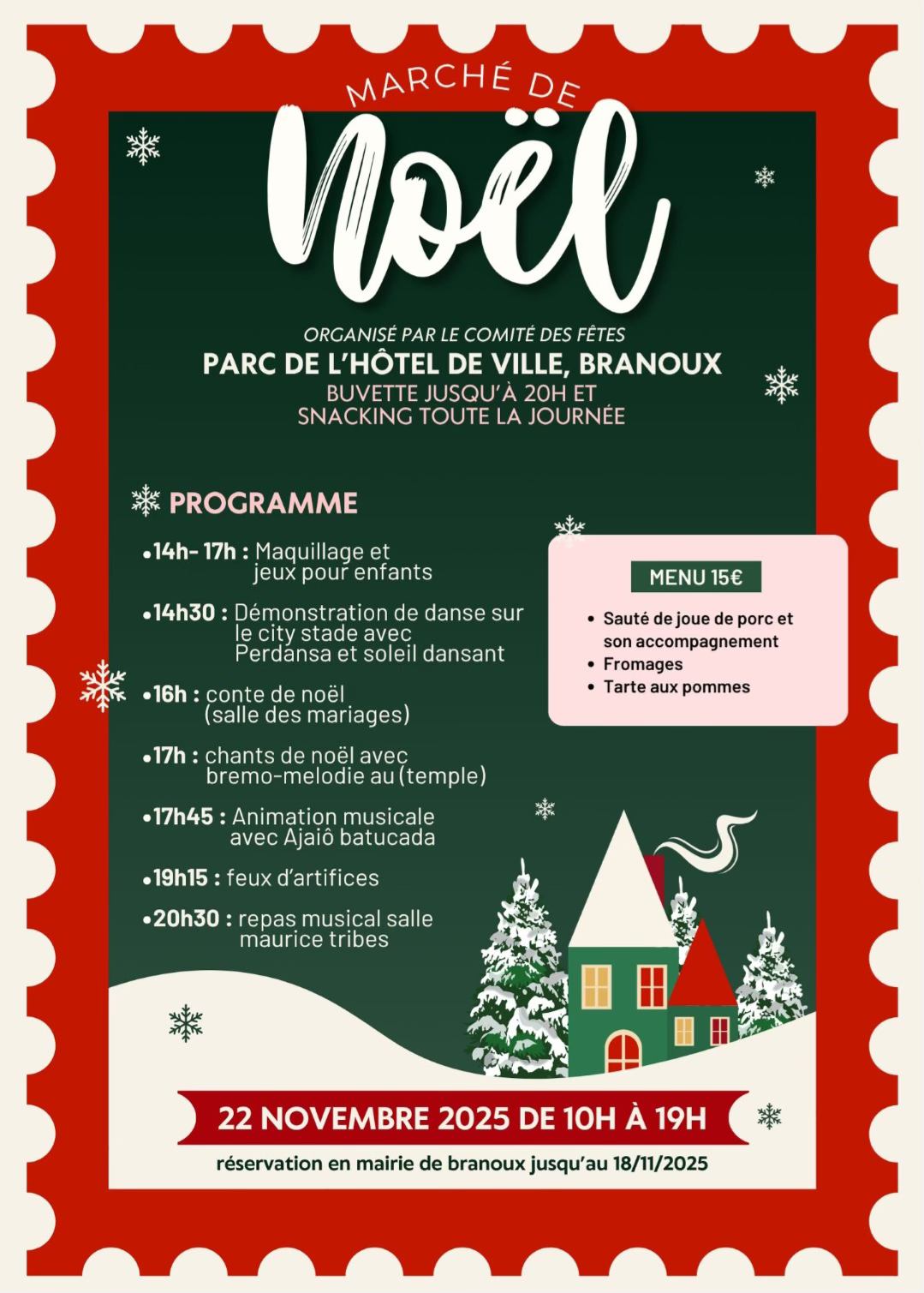 affiche Marché de Noël à  Branoux-les-Taillades