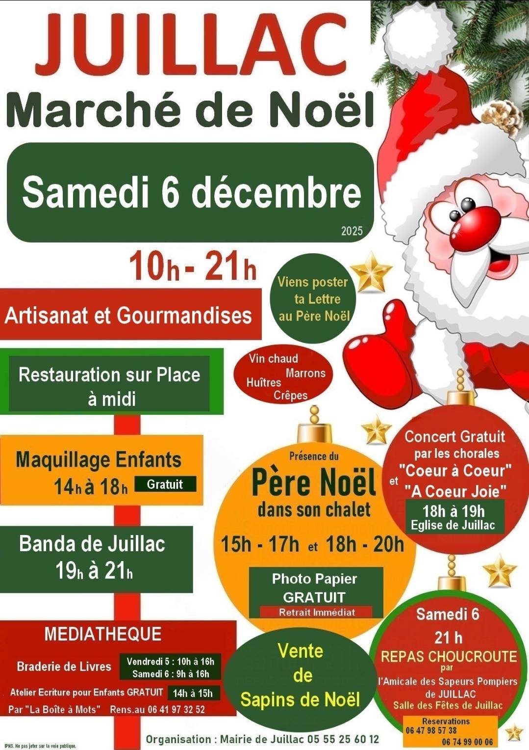 affiche Marché de Noël à  Juillac