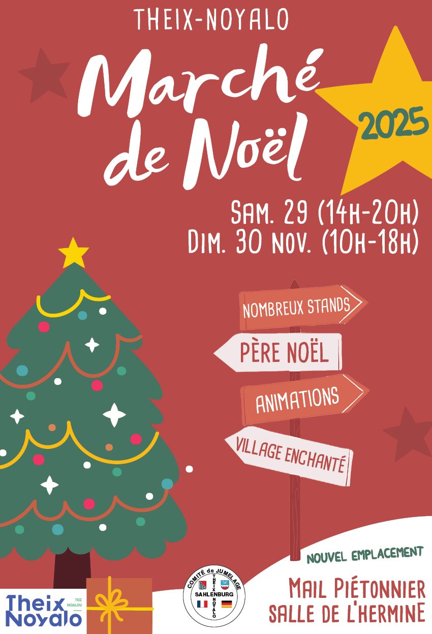 affiche Marché de Noël à  Theix