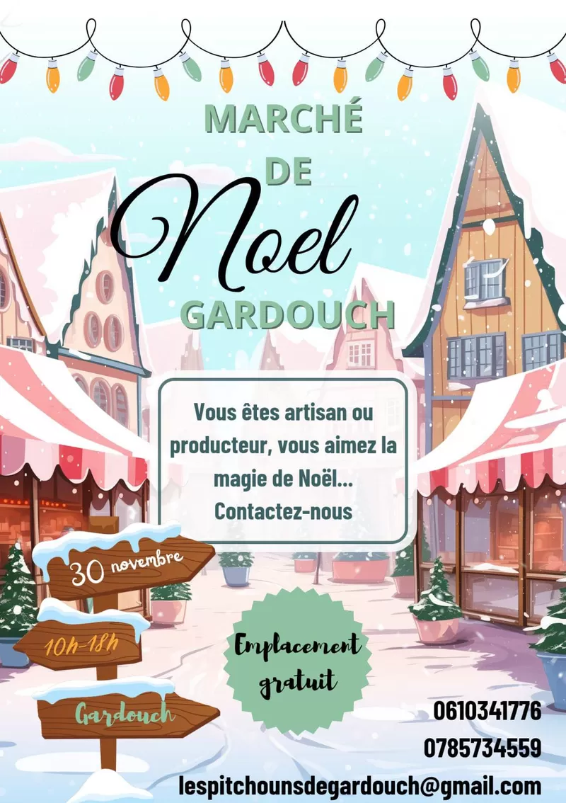 affiche MARCHÉ DE NOËL DE GARDOUCH à  Gardouch