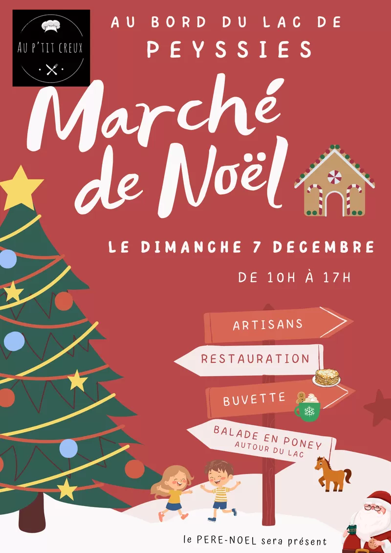 affiche MARCHÉ DE NOËL AU BORD DU LAC à  Bois-de-la-Pierre