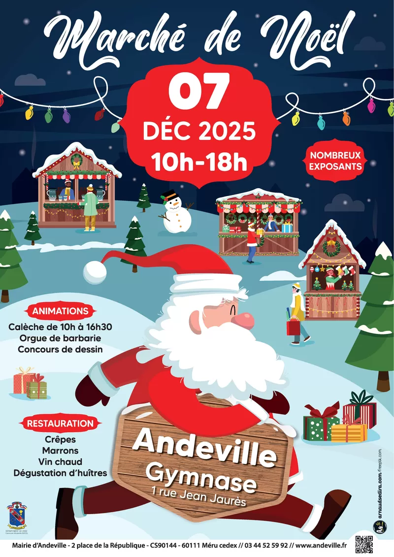 affiche Marché de Noël à Andeville à  Andeville