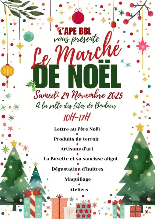 affiche Marché de Noël à  Boubiers
