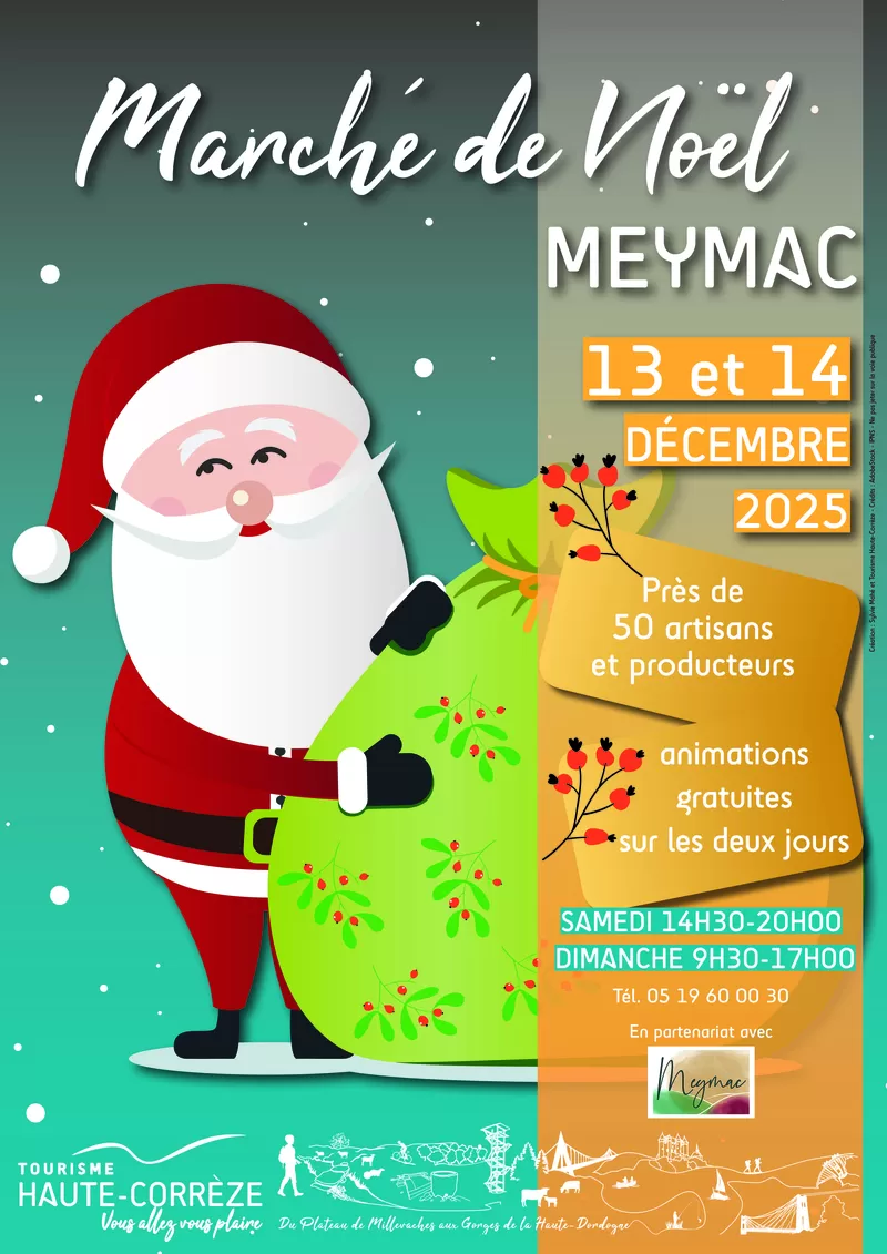 affiche Marché de Noël de Meymac à Meymac