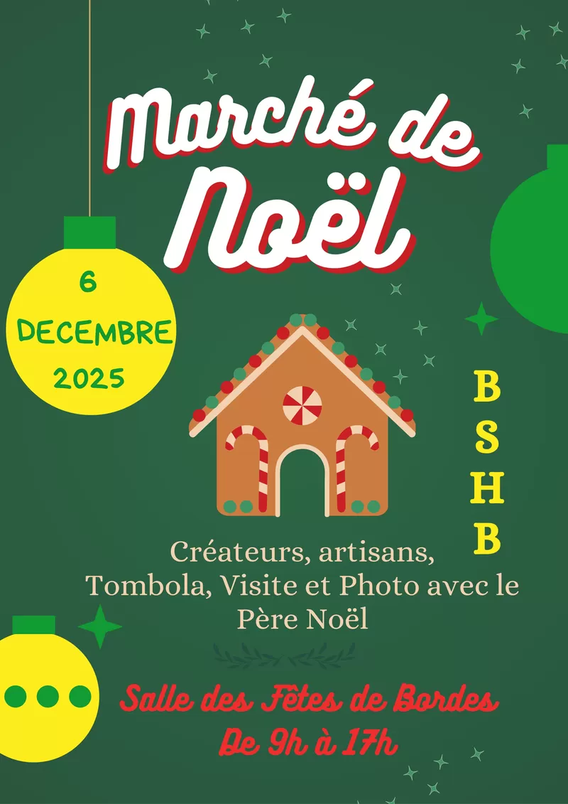 affiche Marché de Noël à  Bordes