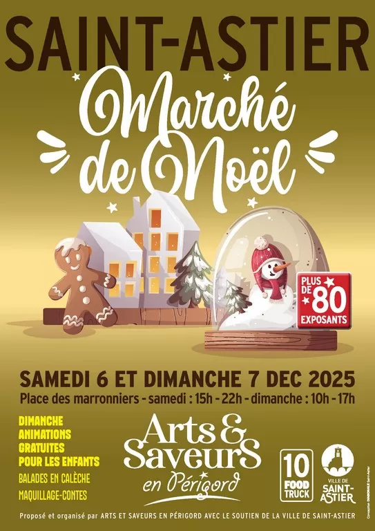 affiche Marché de Noël à Saint-Astier