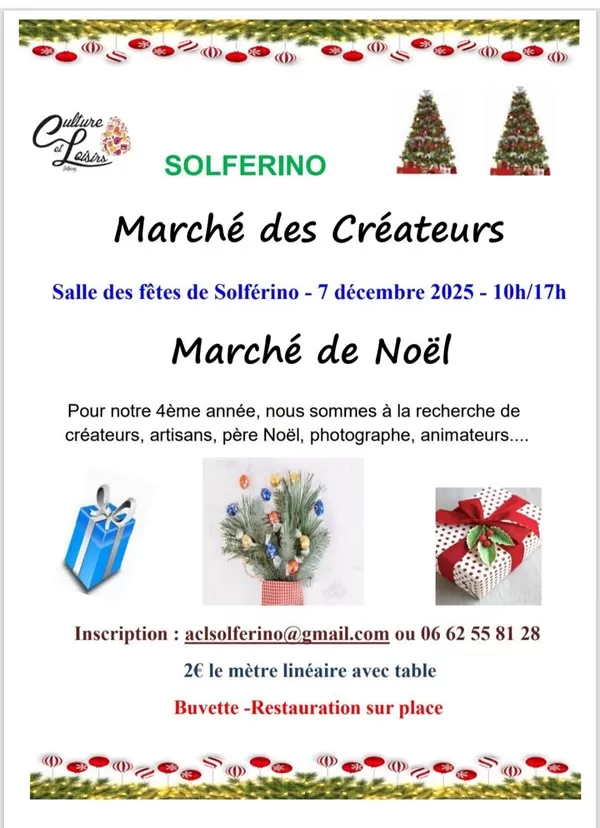 affiche MARCHE DES CREATEURS MARCHE DE NOEL à  Solférino
