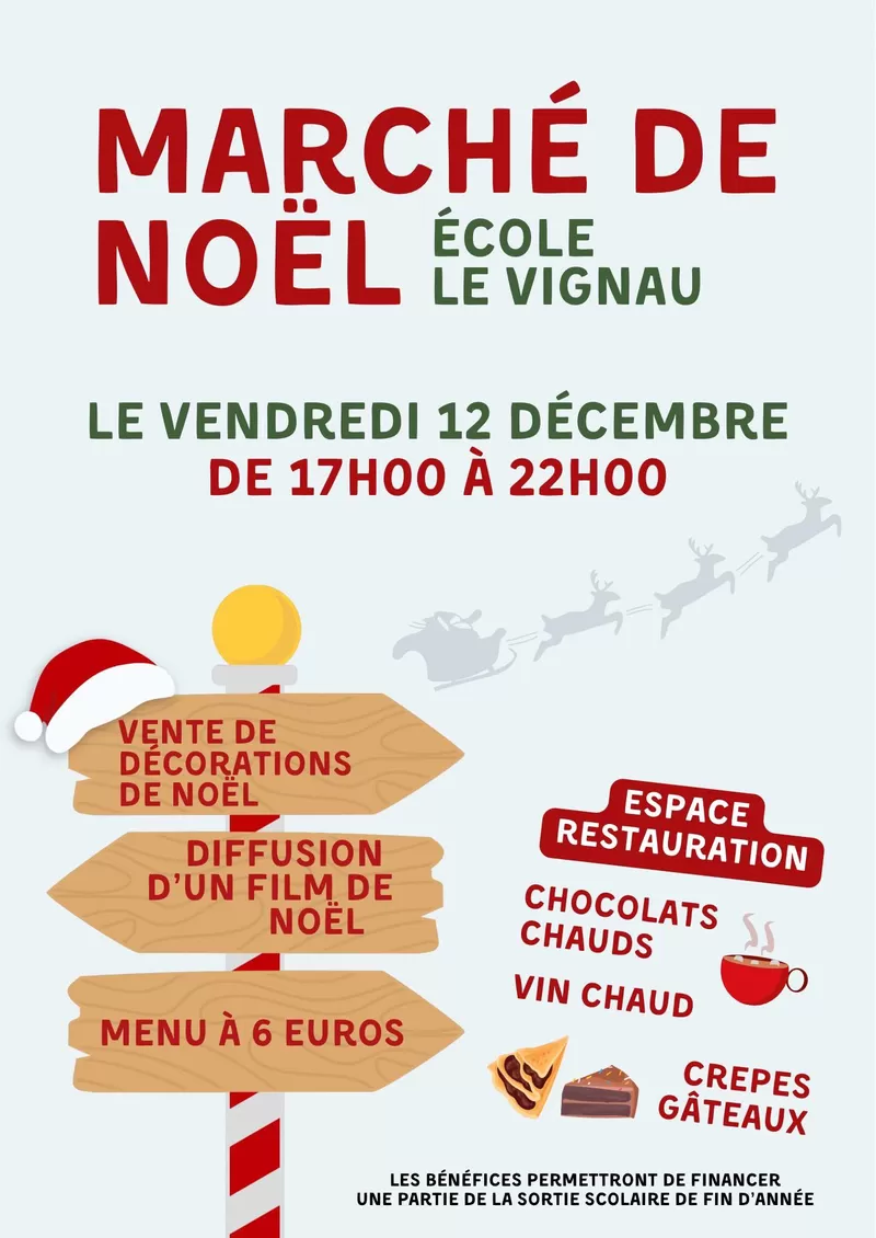 affiche Marché de Noël de Le Vignau à Le Vignau