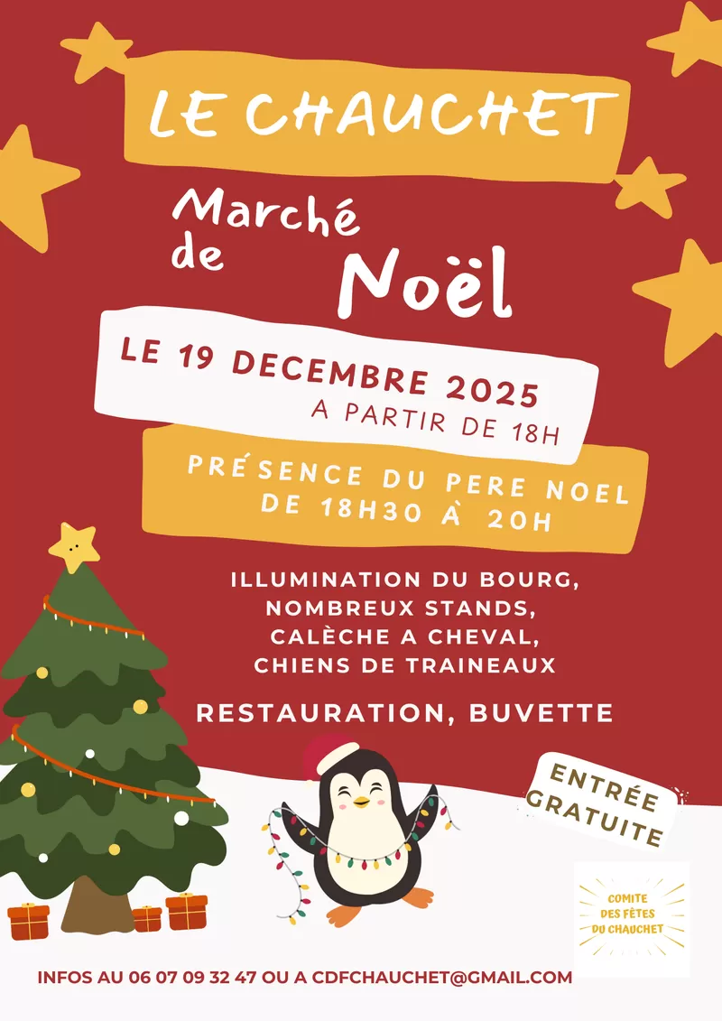 affiche MARCHE DE NOEL à Le Chauchet