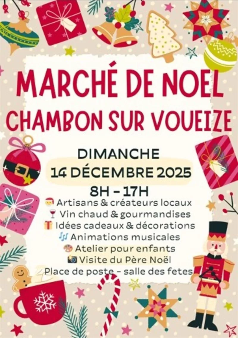 affiche Marché de Noël à Chambon-sur-Voueize