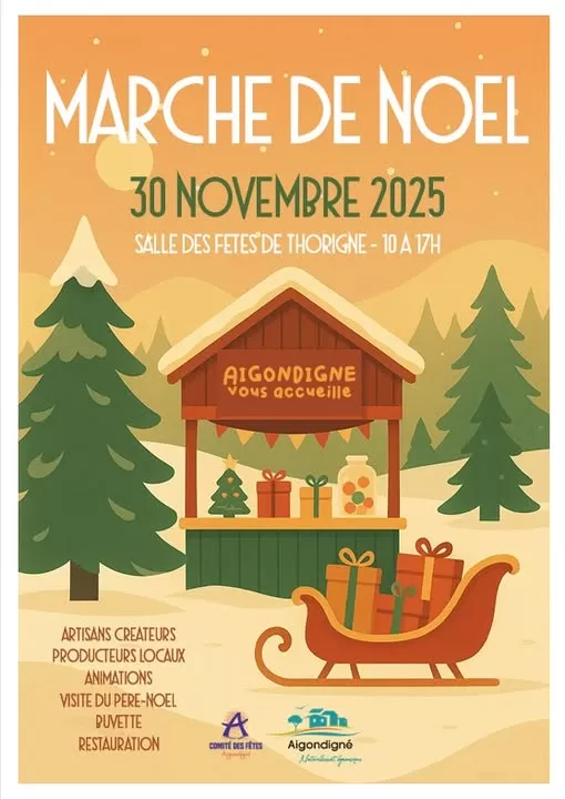 affiche Marché de Noël à  Mougon