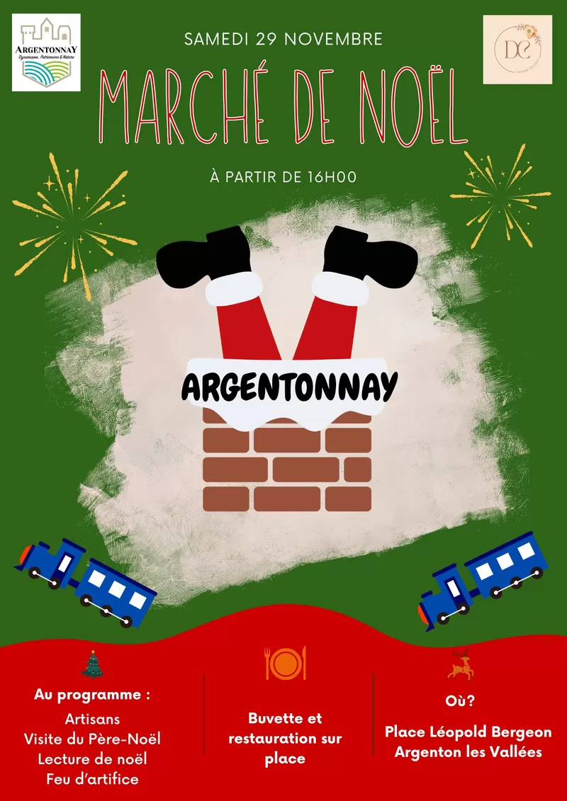 affiche Marché de Noël - Argentonnay à  Argenton-les-Vallées