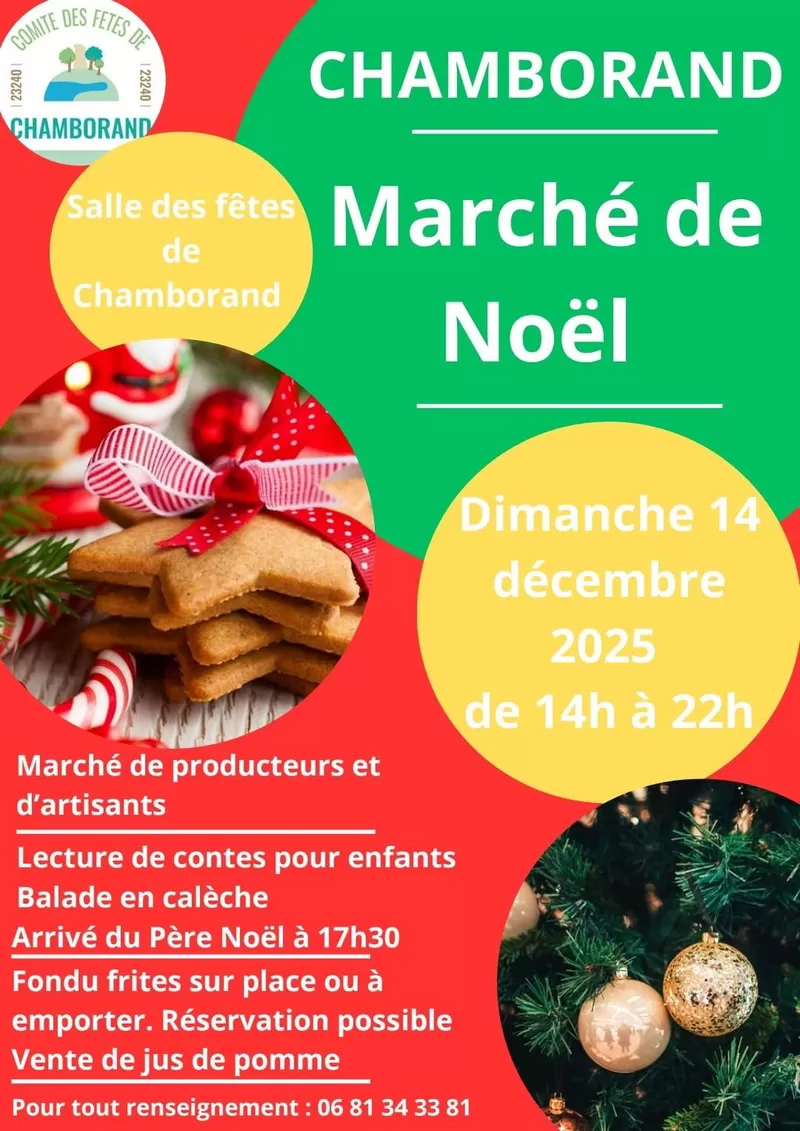 affiche Marché de Noël à  Chamborand
