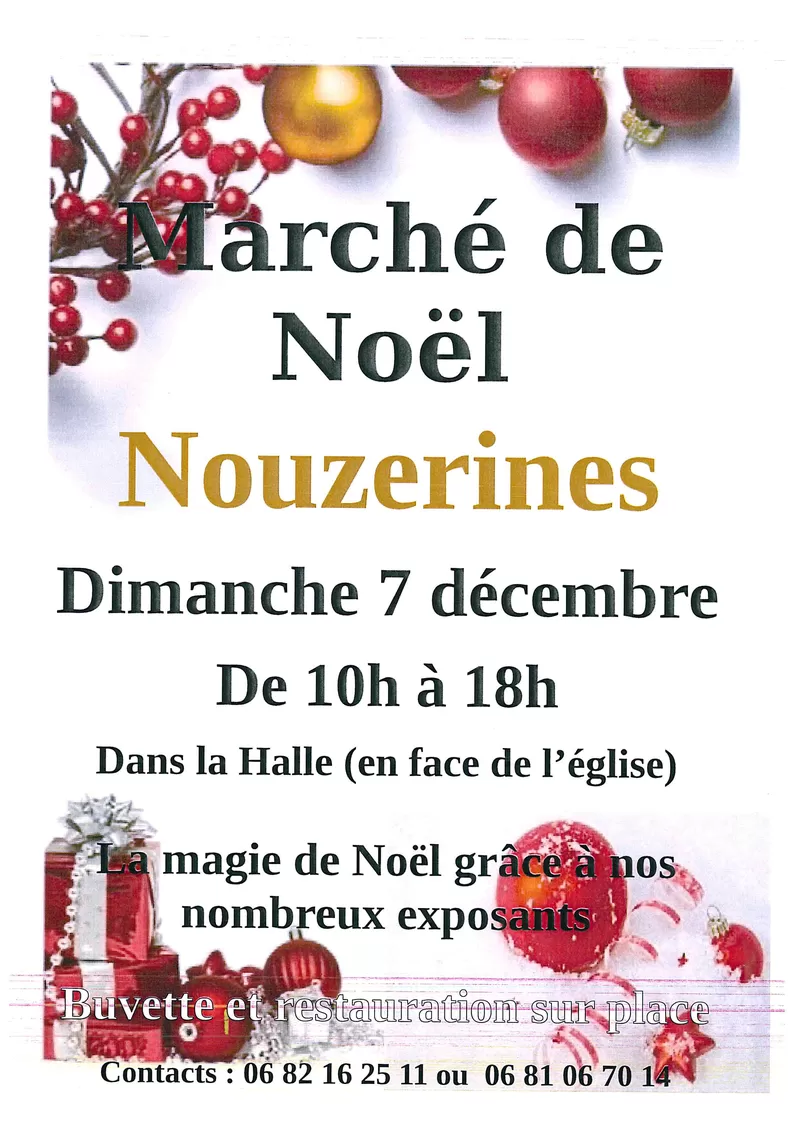 affiche Marché de Noël à Nouzerines