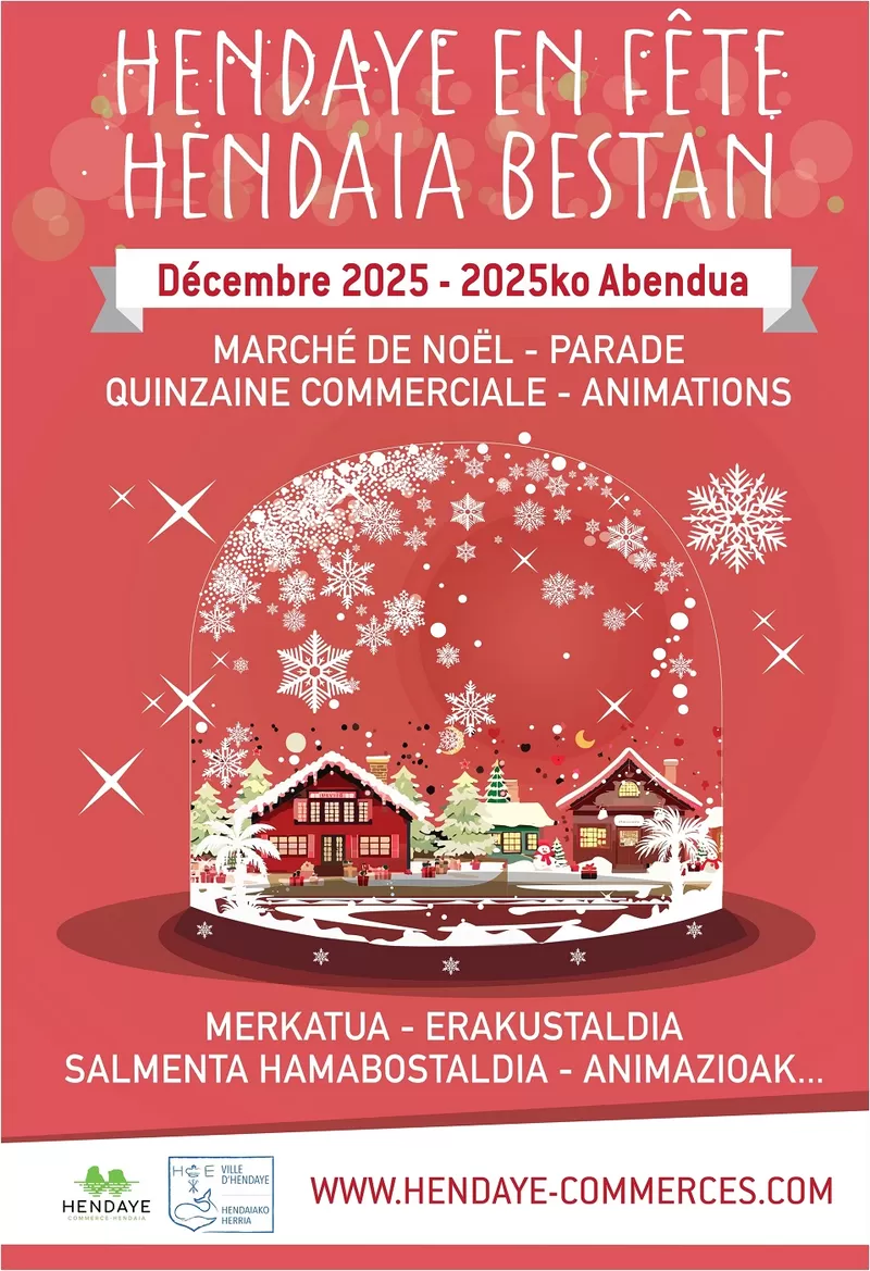 affiche Marché de Noël à  Hendaye