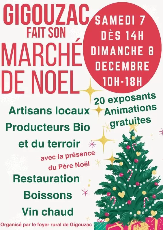 affiche Marché de Noël à Gigouzac à  Gigouzac