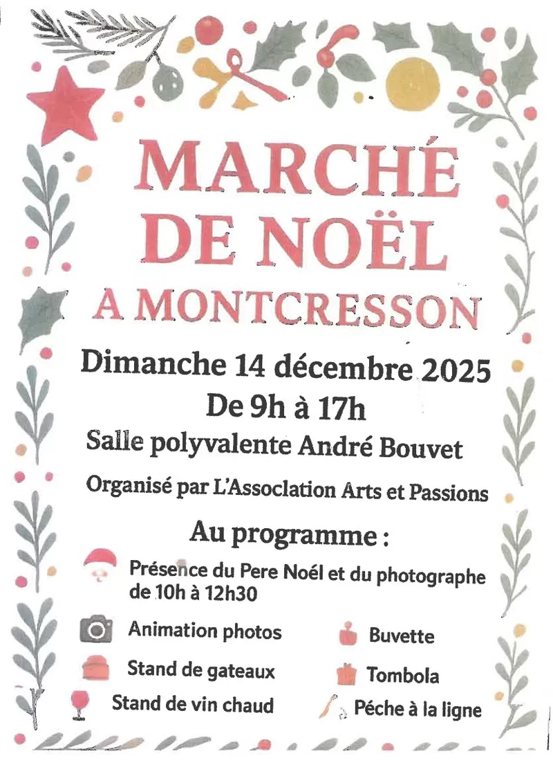 affiche Marché de Noël à  Montcresson