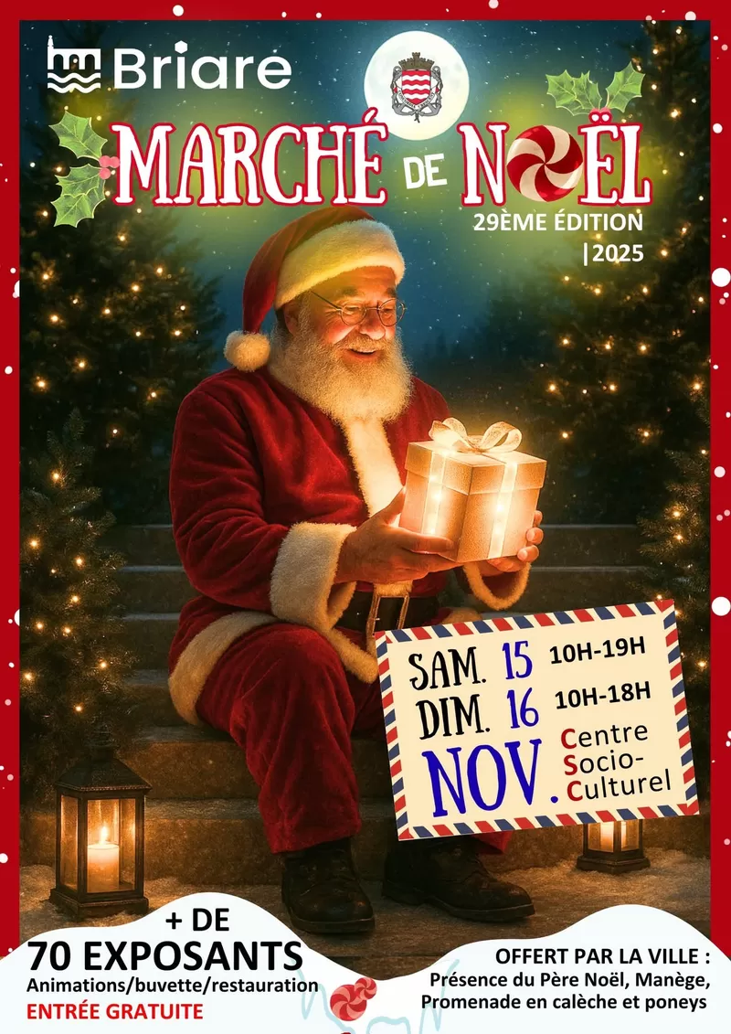 affiche Marché de Noël à  Briare