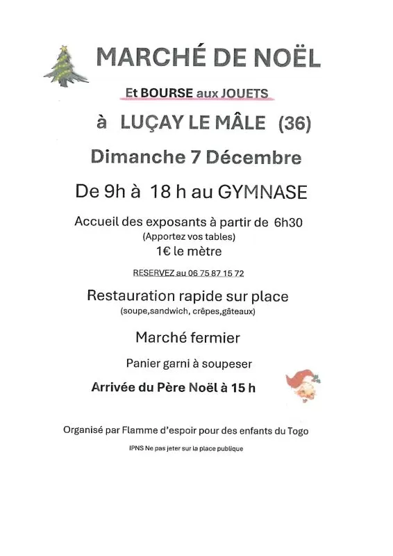affiche Marché de Noël à  Luçay-le-Mâle