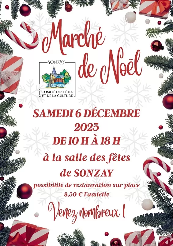 affiche MARCHÉ DE NOËL de SONZAY à Sonzay