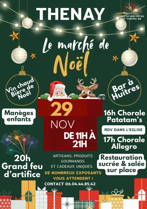 affiche Marché de Noël à Thenay