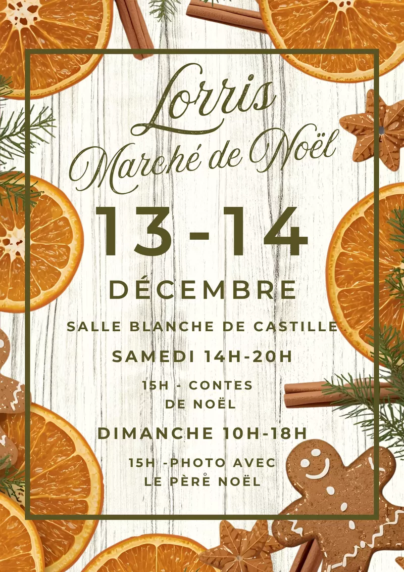 affiche Marché de Noël à  Lorris