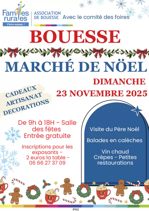 affiche Marché de Noël à Bouesse