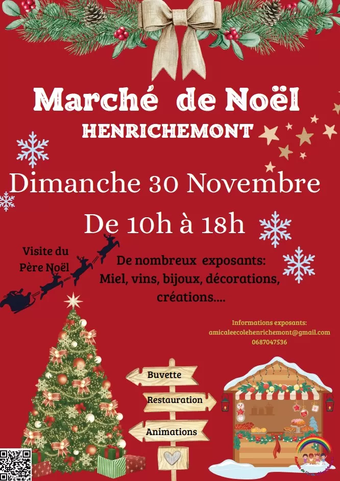 affiche Marché de Noël d'Henrichemont à  Henrichemont