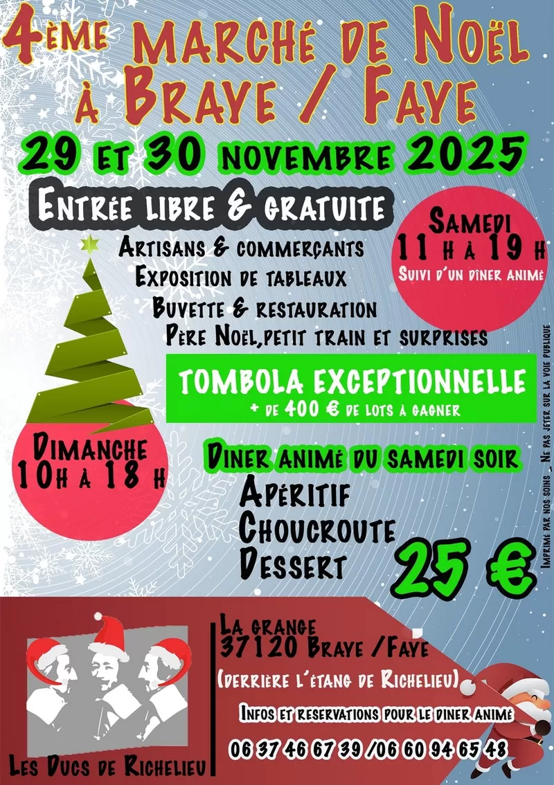 affiche Marché de Noël à Braye-sous-Faye