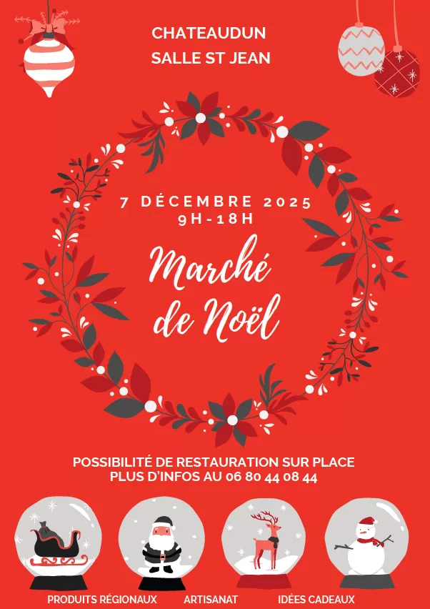 affiche Marché de Noël à  Châteaudun
