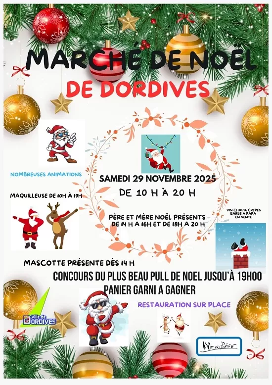 affiche Marché de Noël à  Dordives