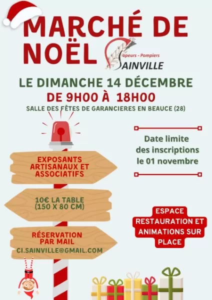 affiche Marché de Noël – Garancières-en-Beauce à Garancières-en-Beauce