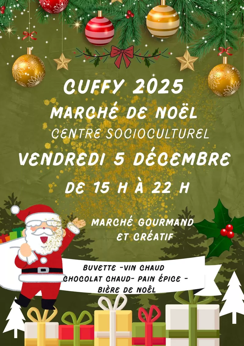 affiche Marché de Noël de Cuffy à  Cuffy