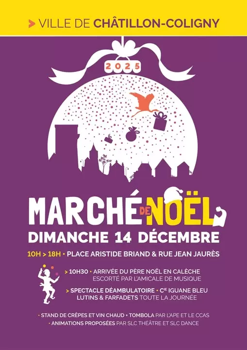 affiche Marché de Noël à  Châtillon-Coligny