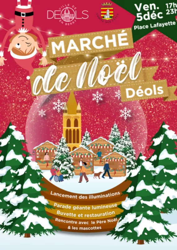 affiche Marché de Noël de Déols à  Déols