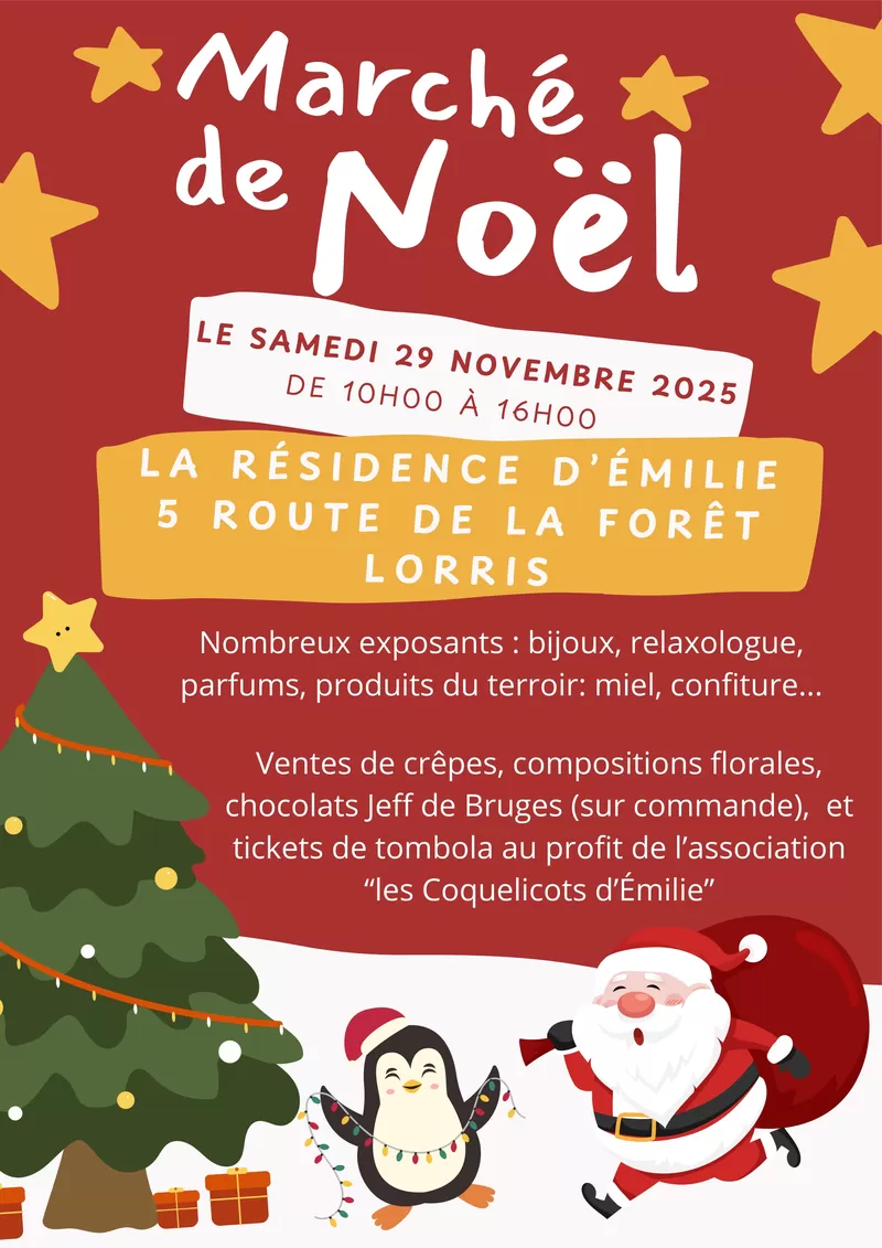 affiche Marché de Noël à  Lorris