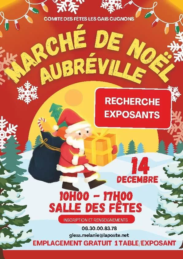 affiche Marché de Noël à  Aubréville