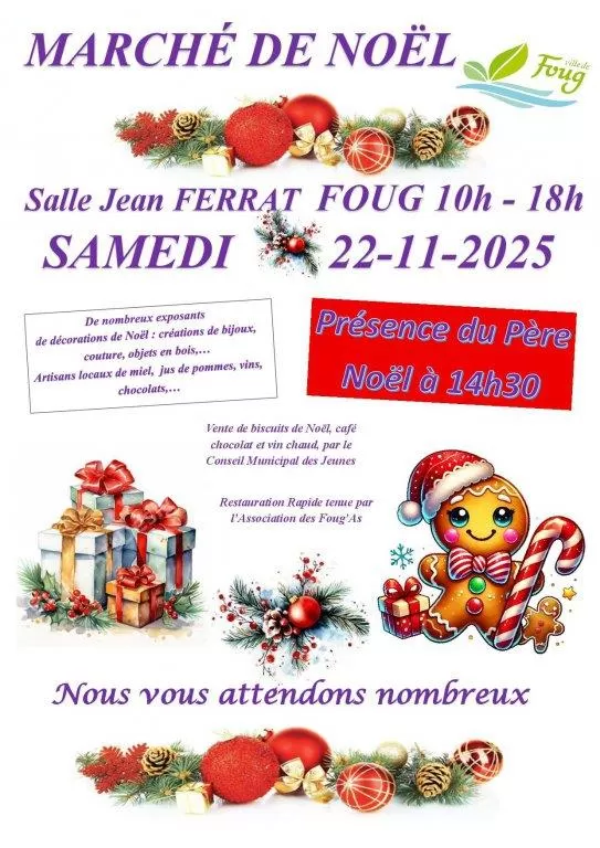 affiche Marché de Noël - Foug à Foug
