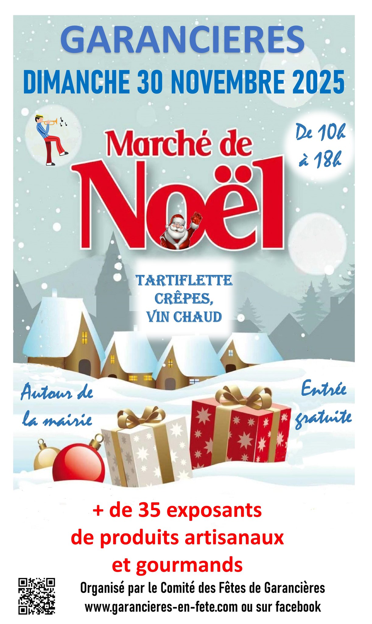 affiche Marché de Noël à  Garancières