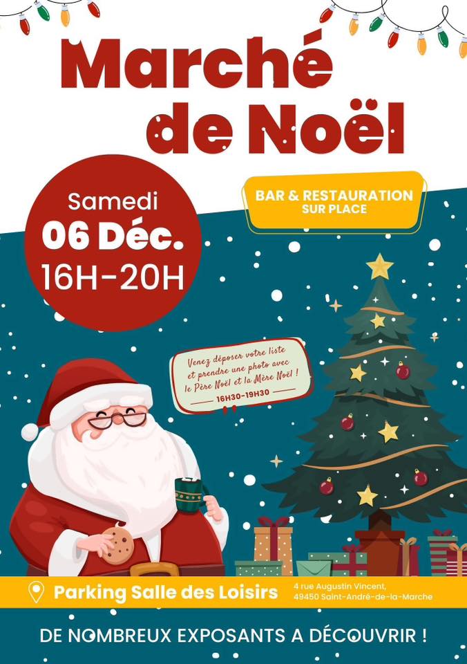 affiche Marché de Noël à Saint-André-de-la-Marche