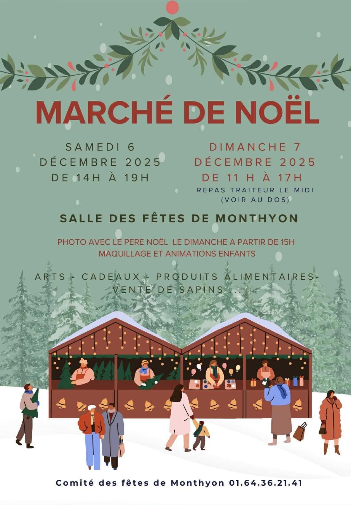 affiche Marché de Noël à Monthyon