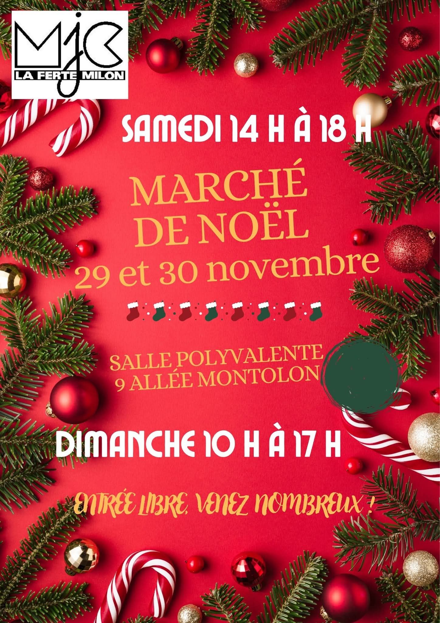 affiche Marché de Noël à La Ferté-Milon