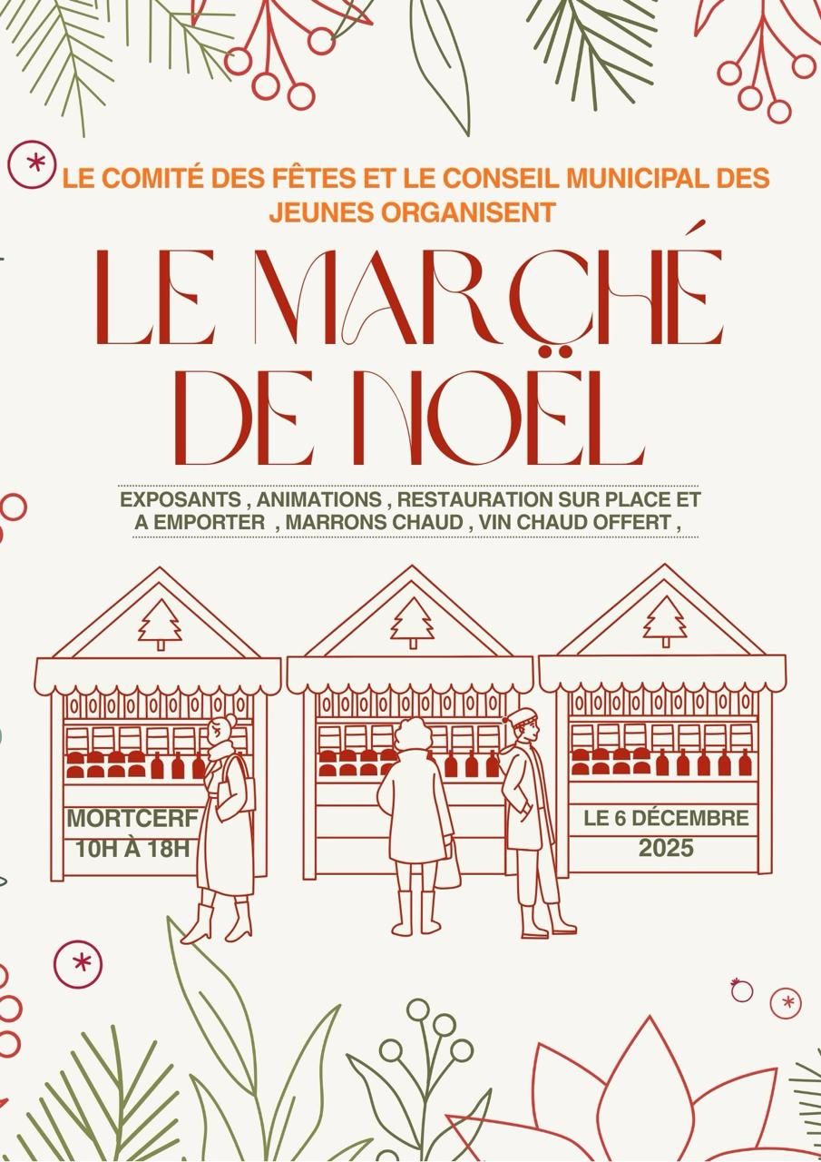 affiche Le Marché de Noël à  Mortcerf