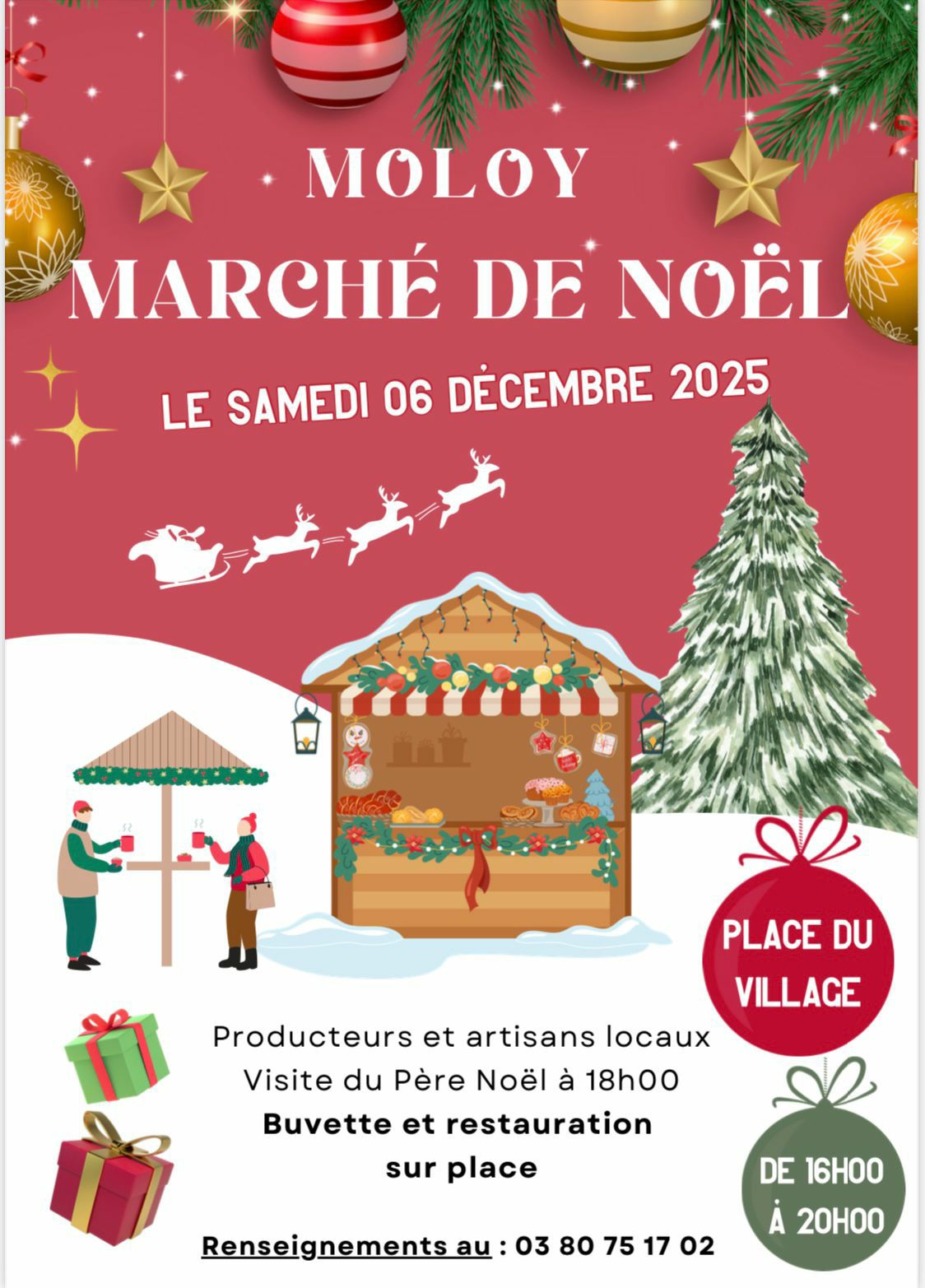 affiche Marché de Noël à  Moloy