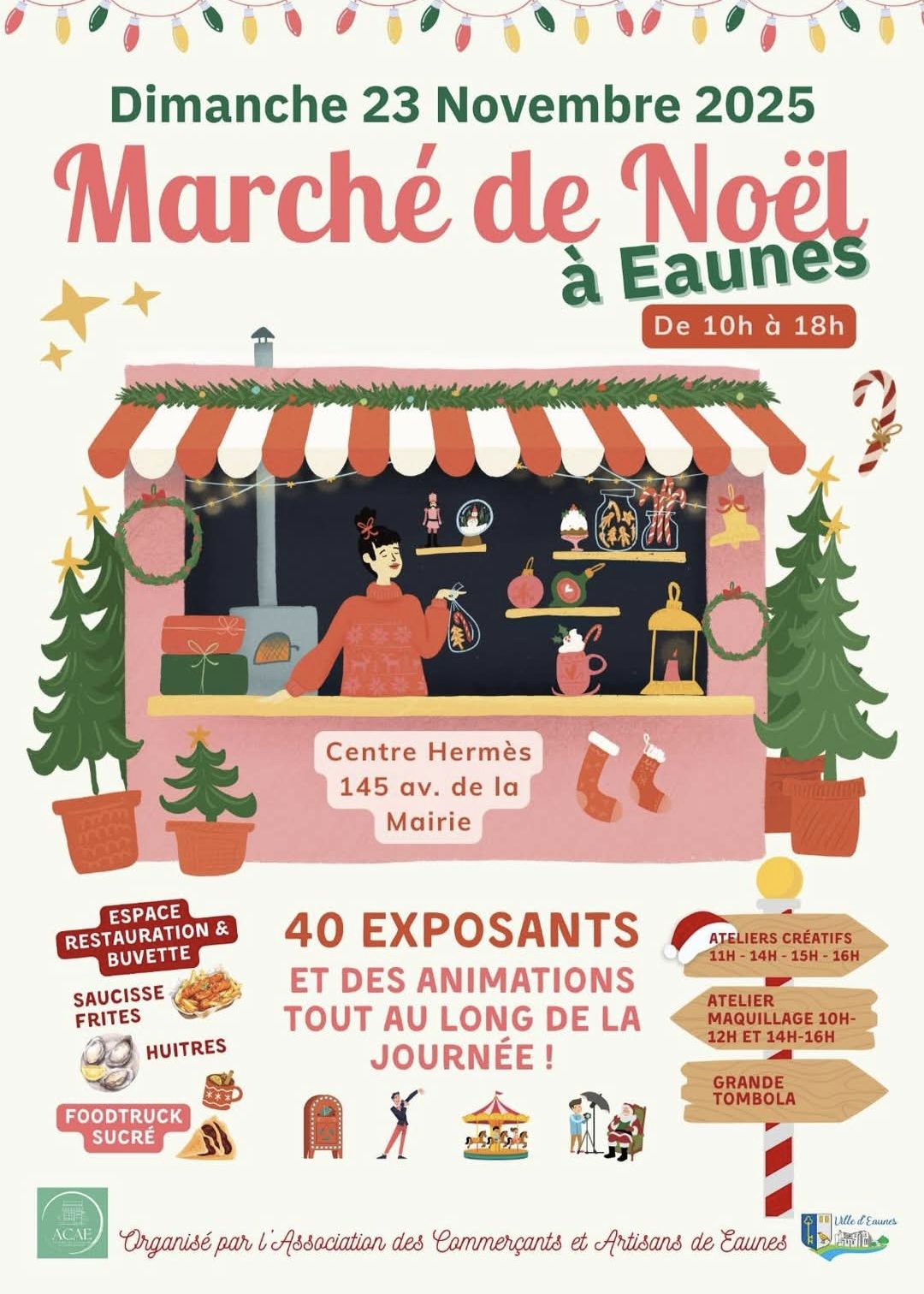 affiche Marché de Noël à  Eaunes