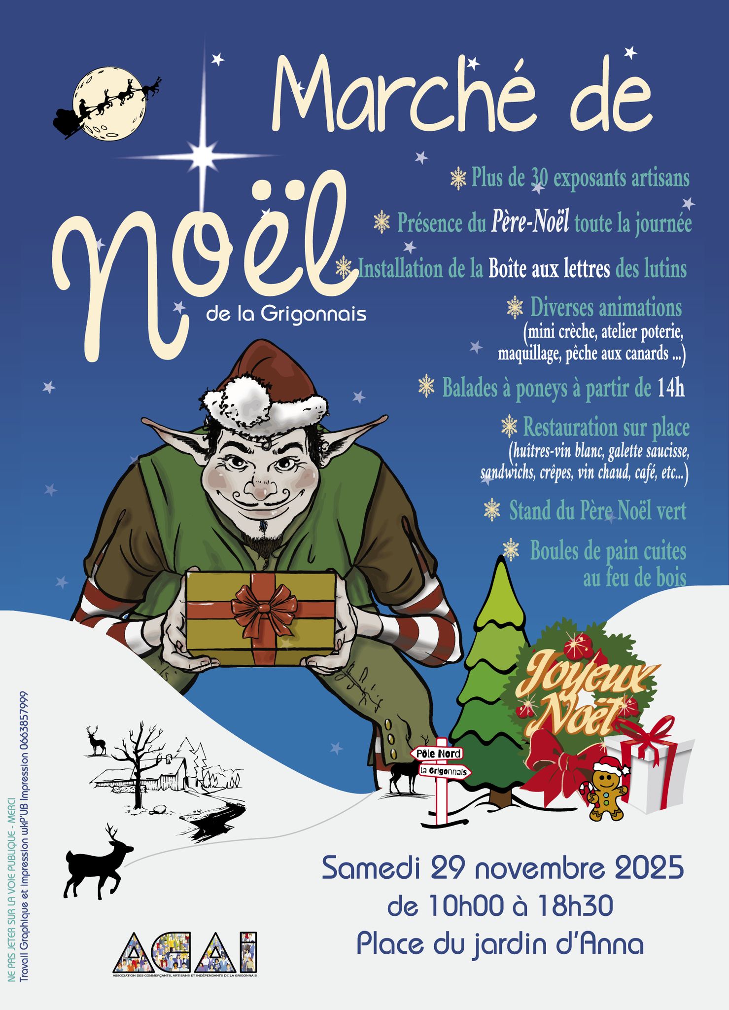affiche Marché de Noël à La Grigonnais