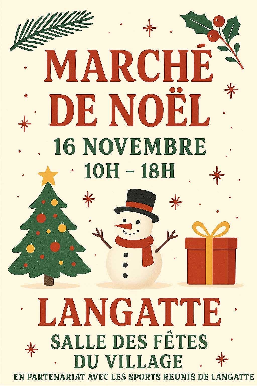 affiche Marché de Noël à Langatte